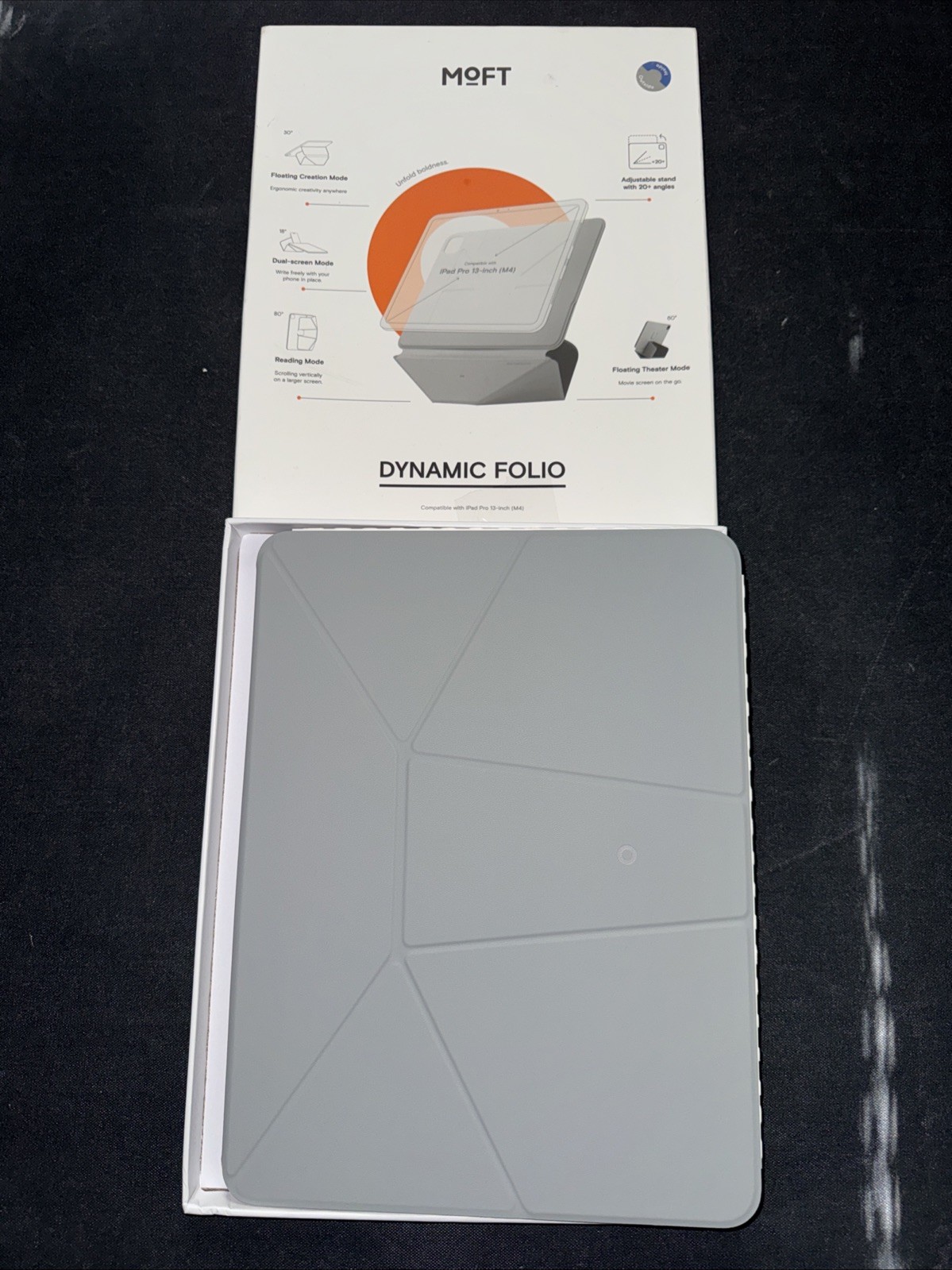 MOFT Dynamic Folio iPad Pro 13 Inch M4 Cement Sapphire Case 