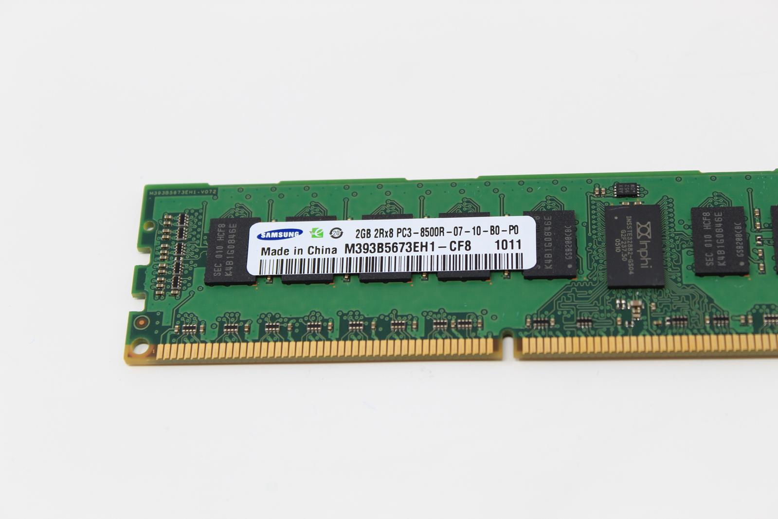 SAMSUNG M393B5673EH1-CF8 2GB (1X2GB) 2RX8 1066MHZ PC3-8500 ECC DDR3