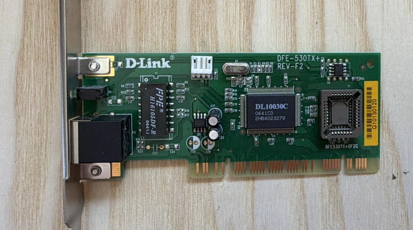 READ DETAILS D-Link DFE-530TX+ REV-F2 PCI Fast Ethernet LAN Card 100 Mbps RJ-45