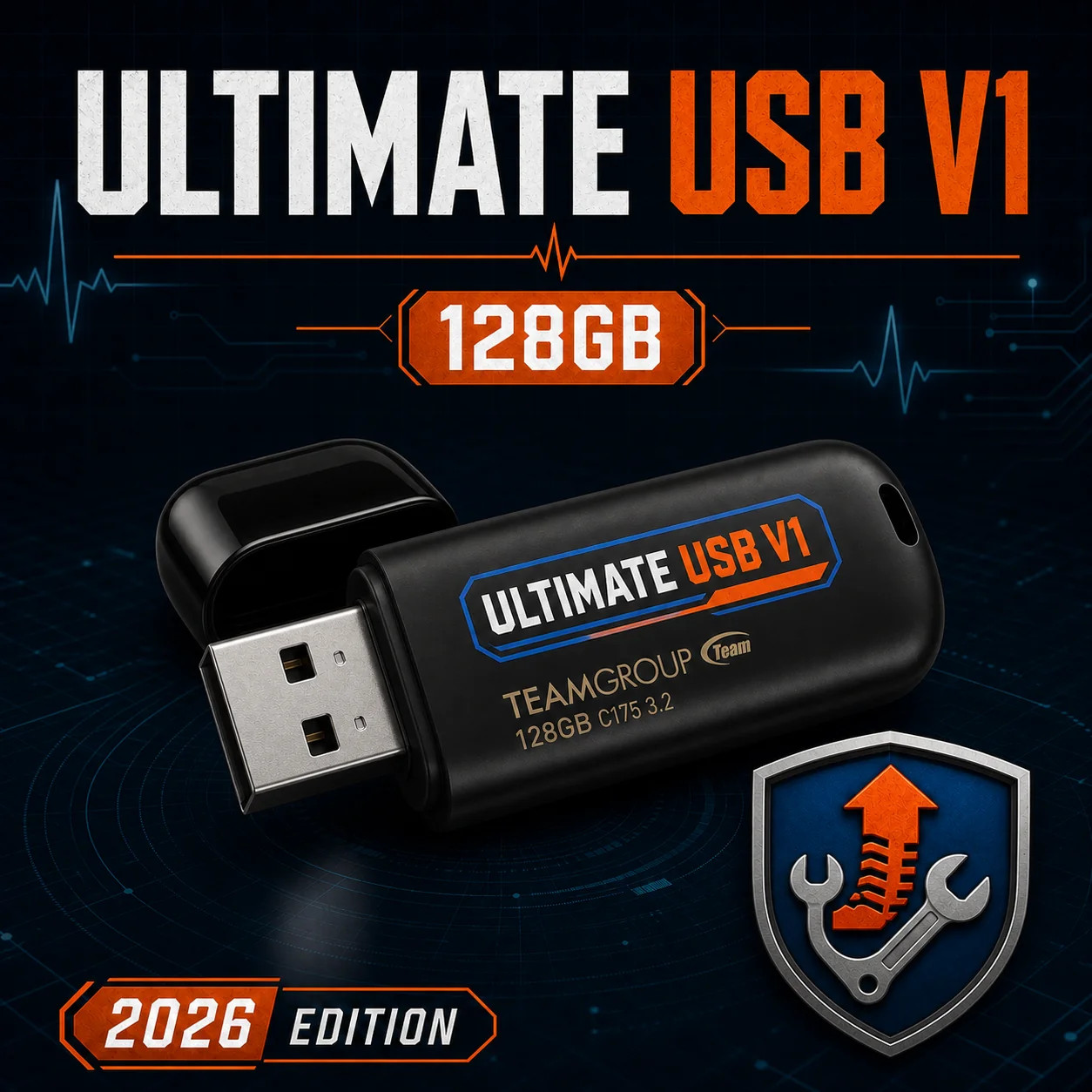 Ultimate USB v1 128GB Bootable Repair Security Linux Toolkit