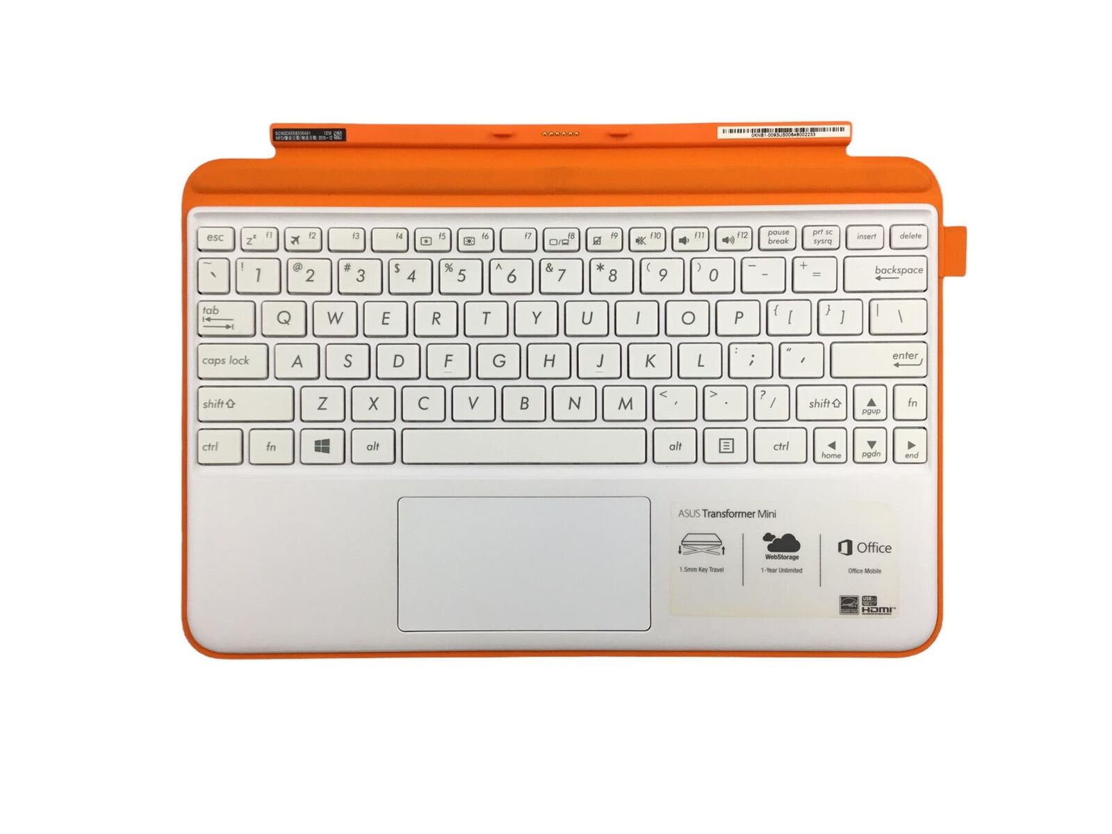 ASUS Transformer Mini Keyboard Orange/White T102H T103H