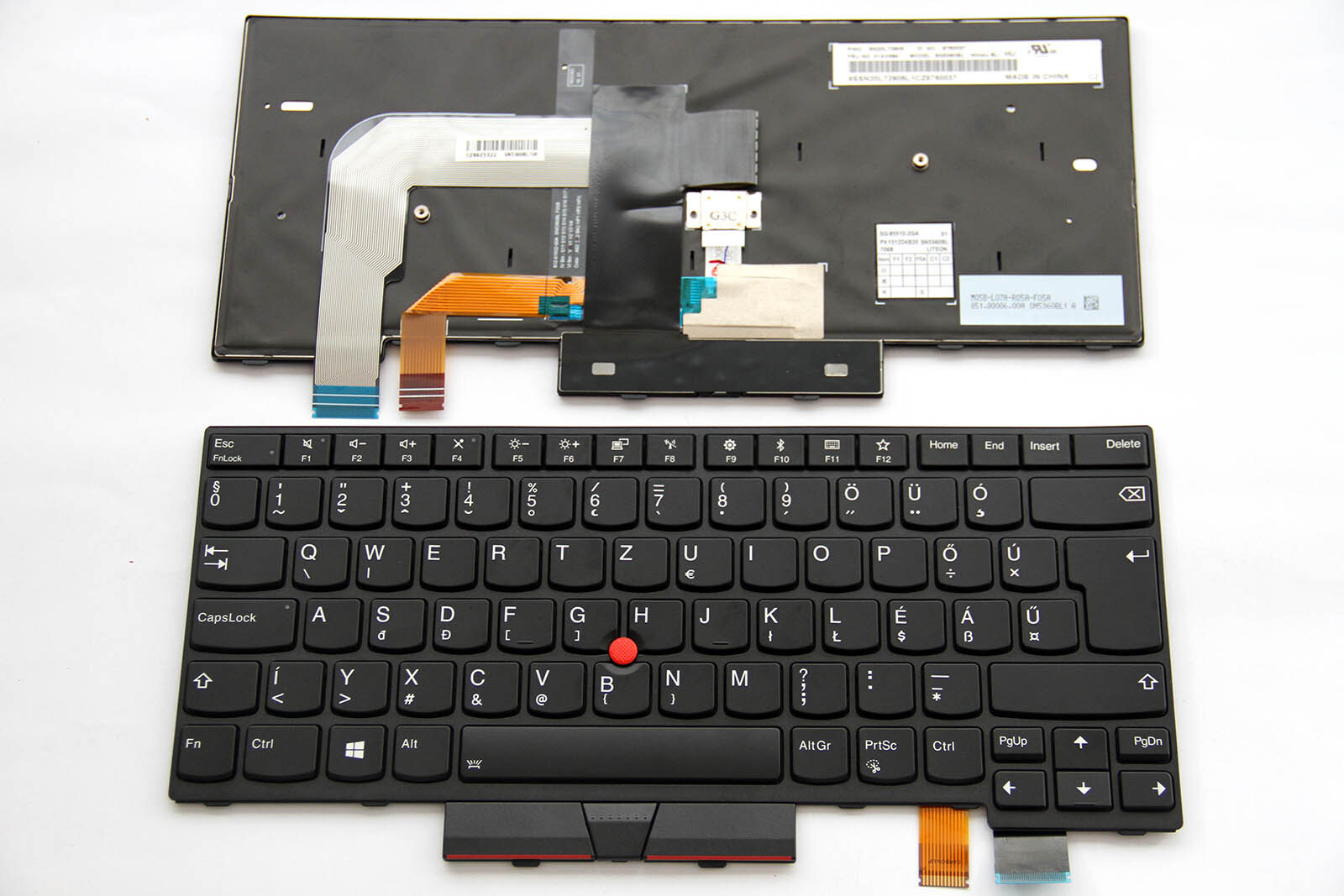 New/Oirg Backlit Hungarian Keyboard for Lenovo Thinkpad T470 T480 A475 A485