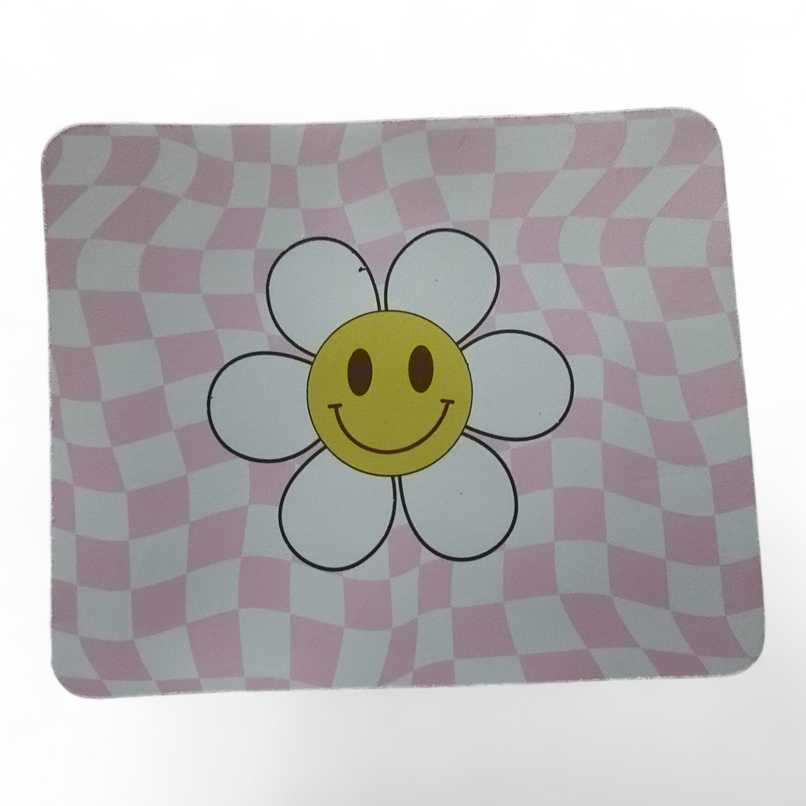 Smiley Face Flower Mouse Pad - 9.5x8 Inches - New