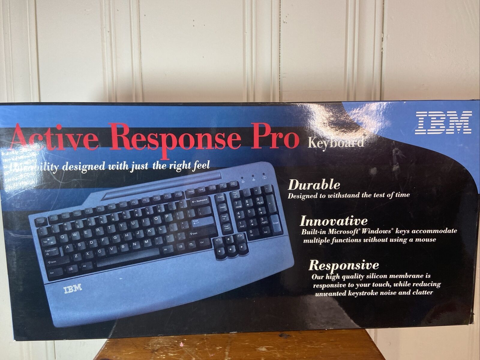 Vintage IBM Active Response Keyboard Black - New - Open Box