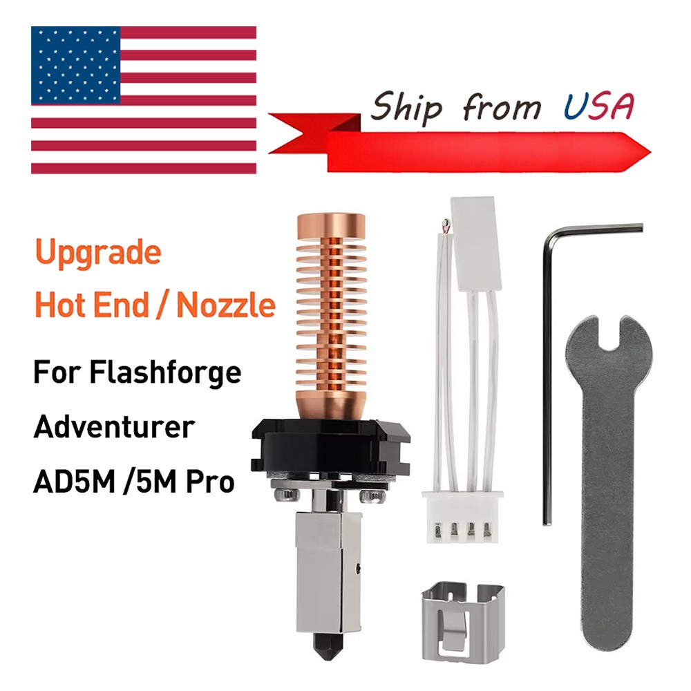 0.4MM Hotend Kit Print Head For Flashforge Adventurer 5M/5MPro Detachable Nozzle