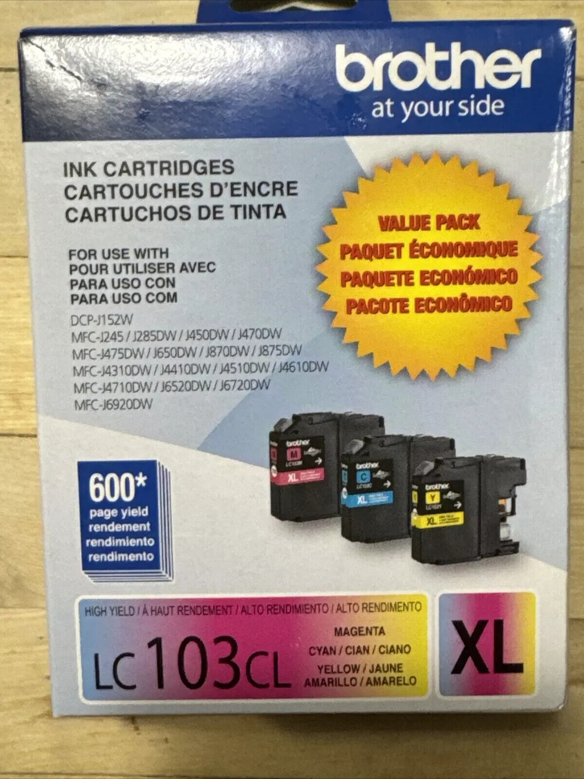 Brother LC103CL XL Magenta Cyan Yellow Ink Cartridges Genuine - EXP 07/2025 NEW