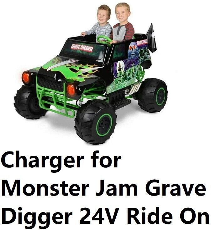🔥ac power supply battery Charger For Monster Jam Grave Digger 24V Ride On