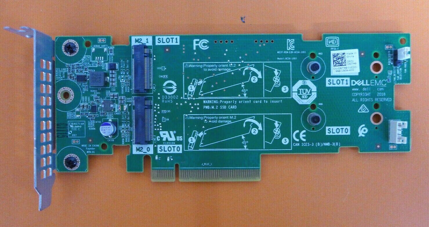 Genuine Dell PCI 2x M.2 Slots BOSS-S1 Storage Adapter Card Low Profile 3JT49