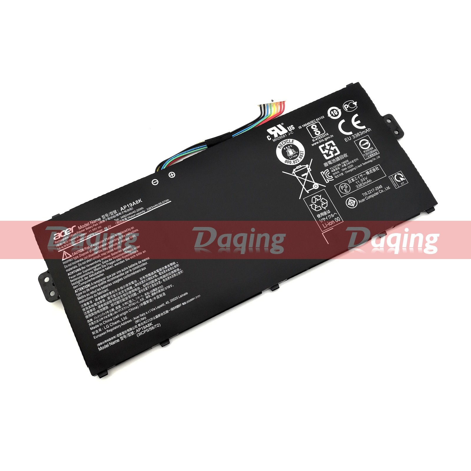 New Original AP19A8K OEM Battery for Acer Chromebook Spin 311 CP311 3ICP5/58/72