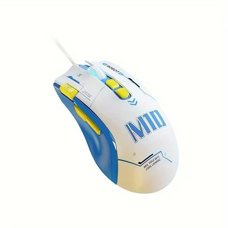 M10 Mech Themed RGB Gaming Mouse - Wired, 7200 DPI with 5/8 Programmable Buttons