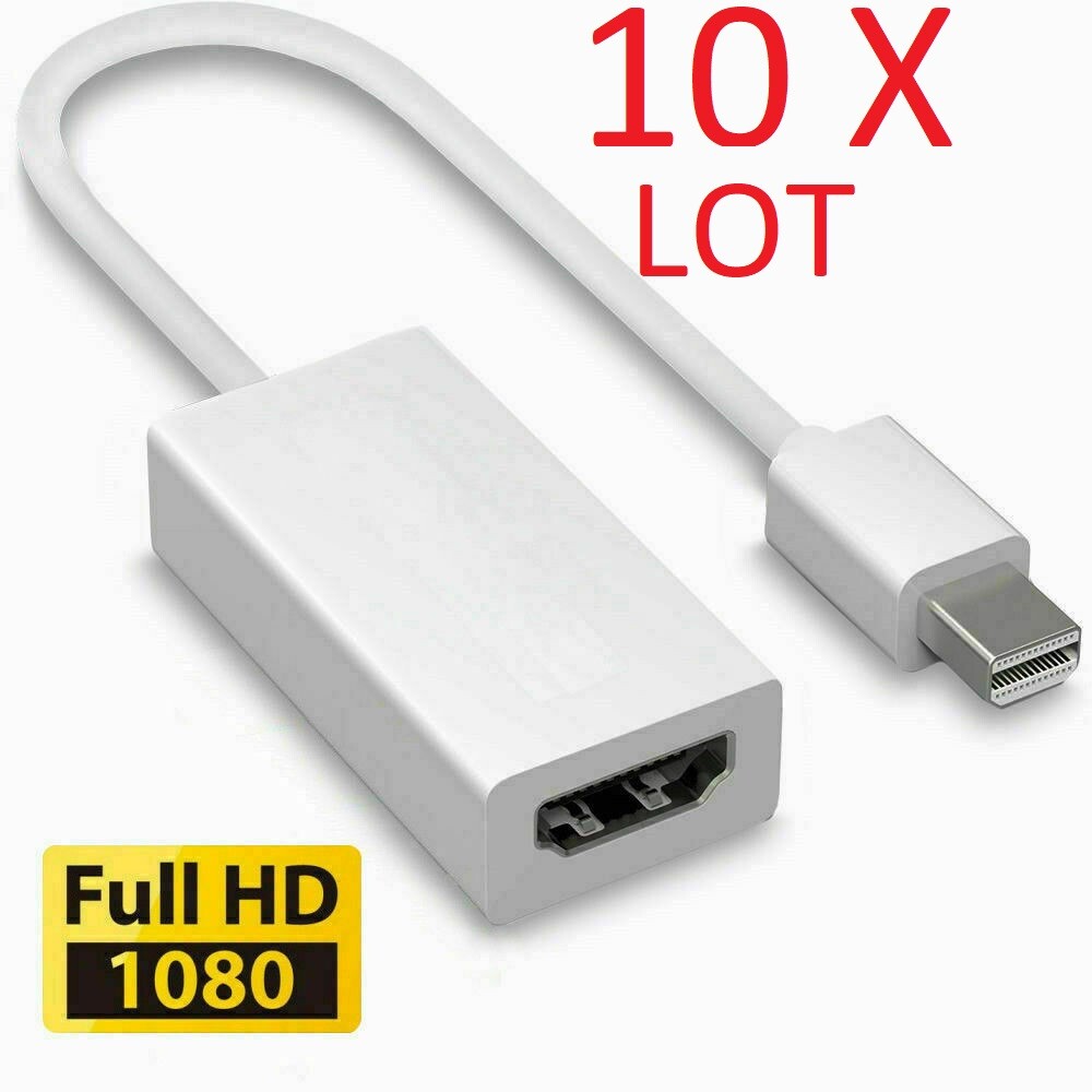 10 X LOT  For MacBook Pro Mini DP to HDMI Adapter Thunderbolt Display Port