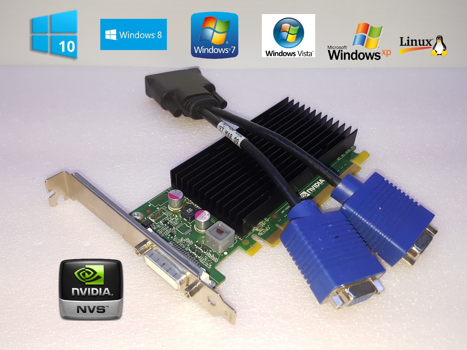 HP Pavilion Elite HPE-141f 150f 150t 170f NVIDIA Dual Monitor Video Card