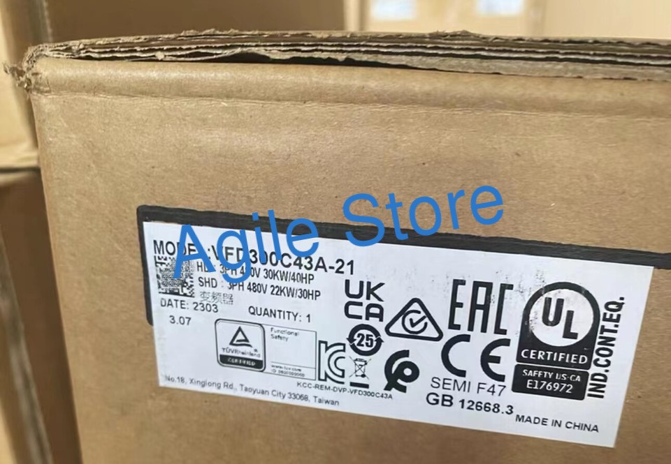 1PC New Delta VFD300C43A-21 Frequency Converter Expedited Shipping VFD300C43A21