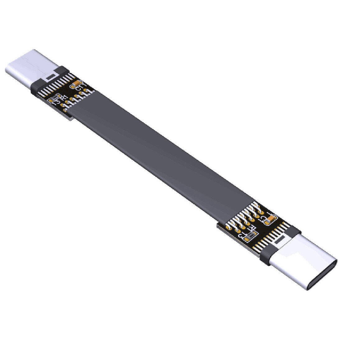 ADT-Link 25cm USB 3.1 Type C To Type C Extension Cable FPC Ribbon Flat C Cable