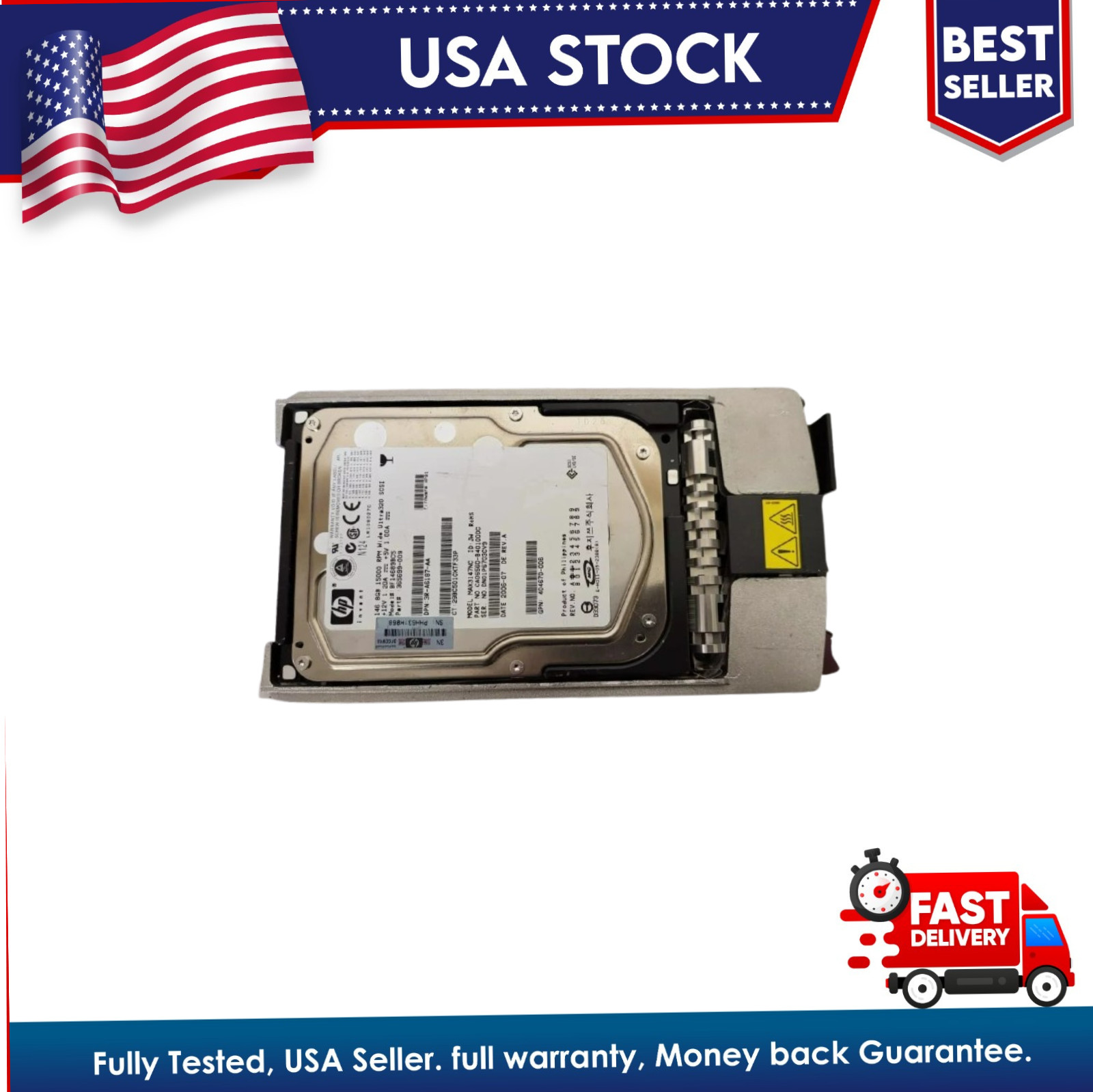 HP 72GB U320 15K RPM 80-Pin SCSI Hard Drive 289243-001 404713-001 Tested