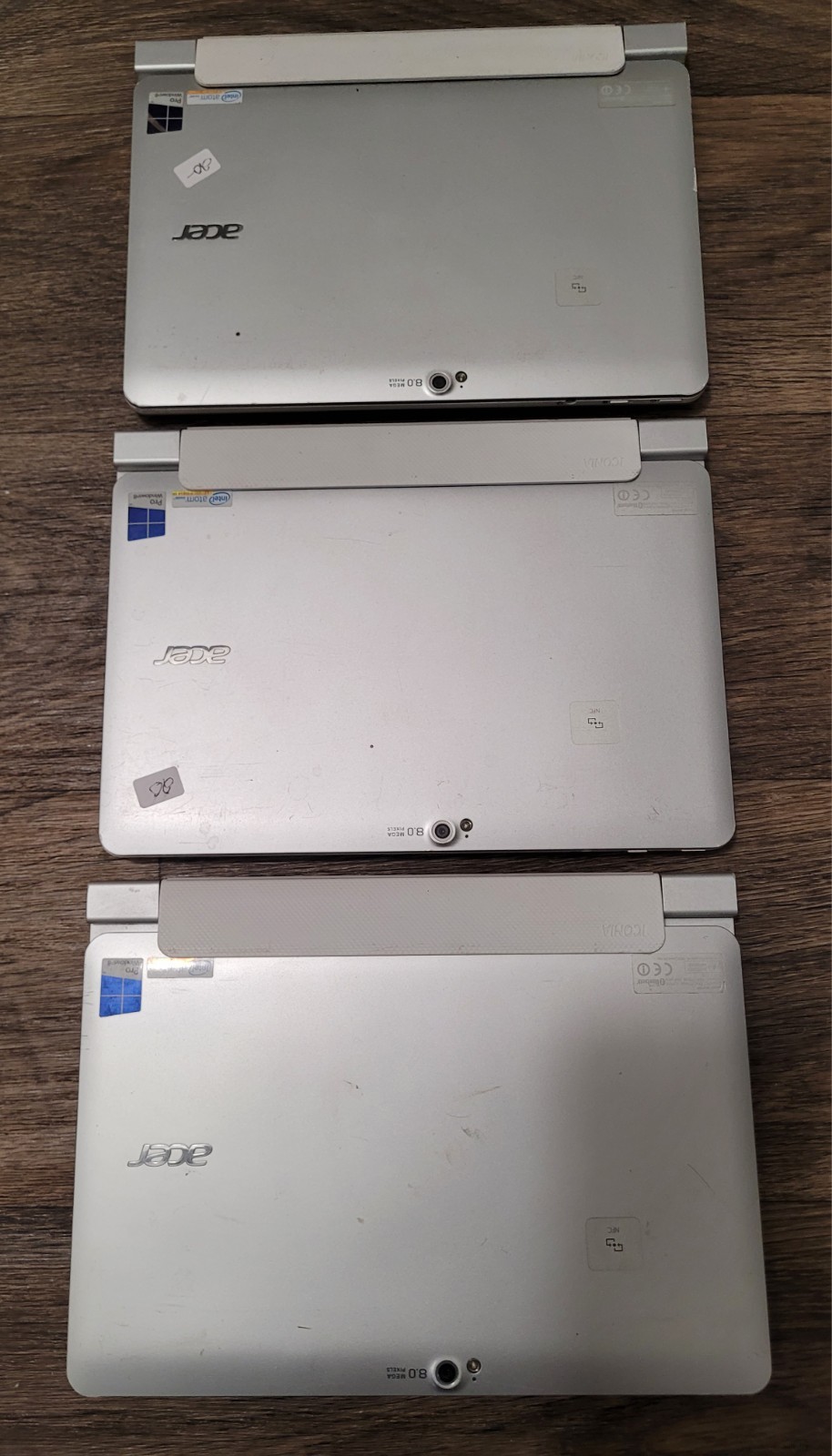Lot of 3 Acer Iconia W510 W510P Tablets Keyboard Docks Untested Parts Repair