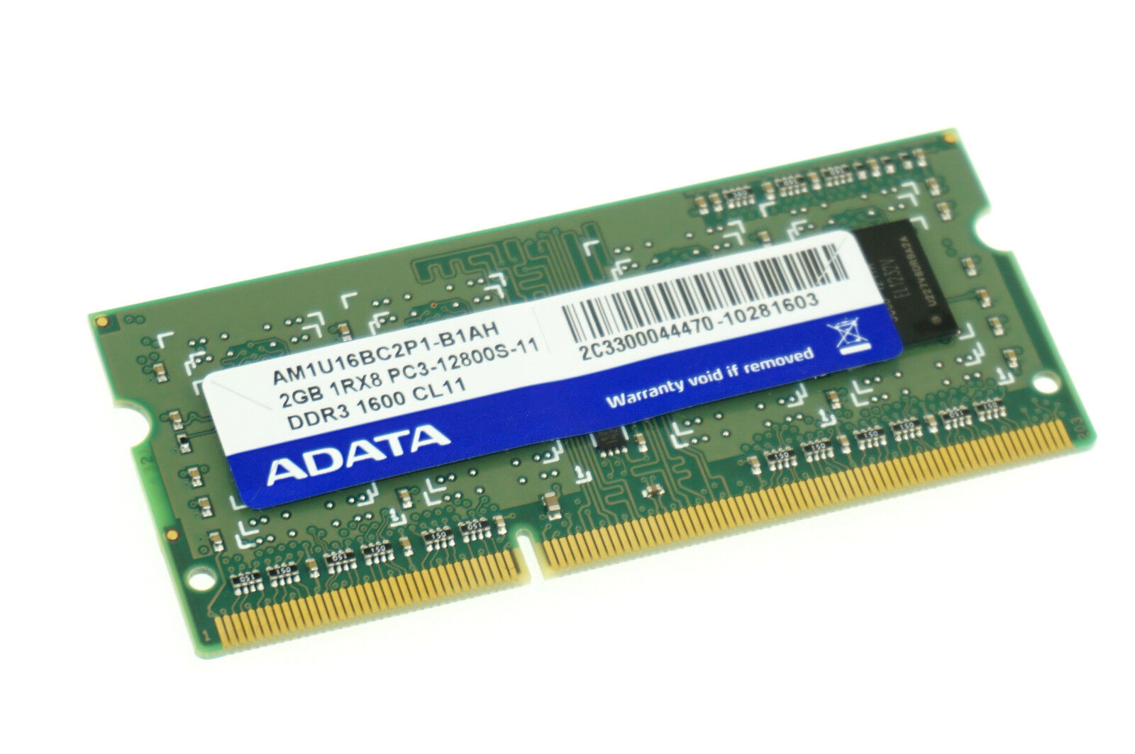 AM1U16BC2P1-B1AH GENUINE ADATA LAPTOP  MEMORY 2GB DDR3 PC3-12800S (CA610)