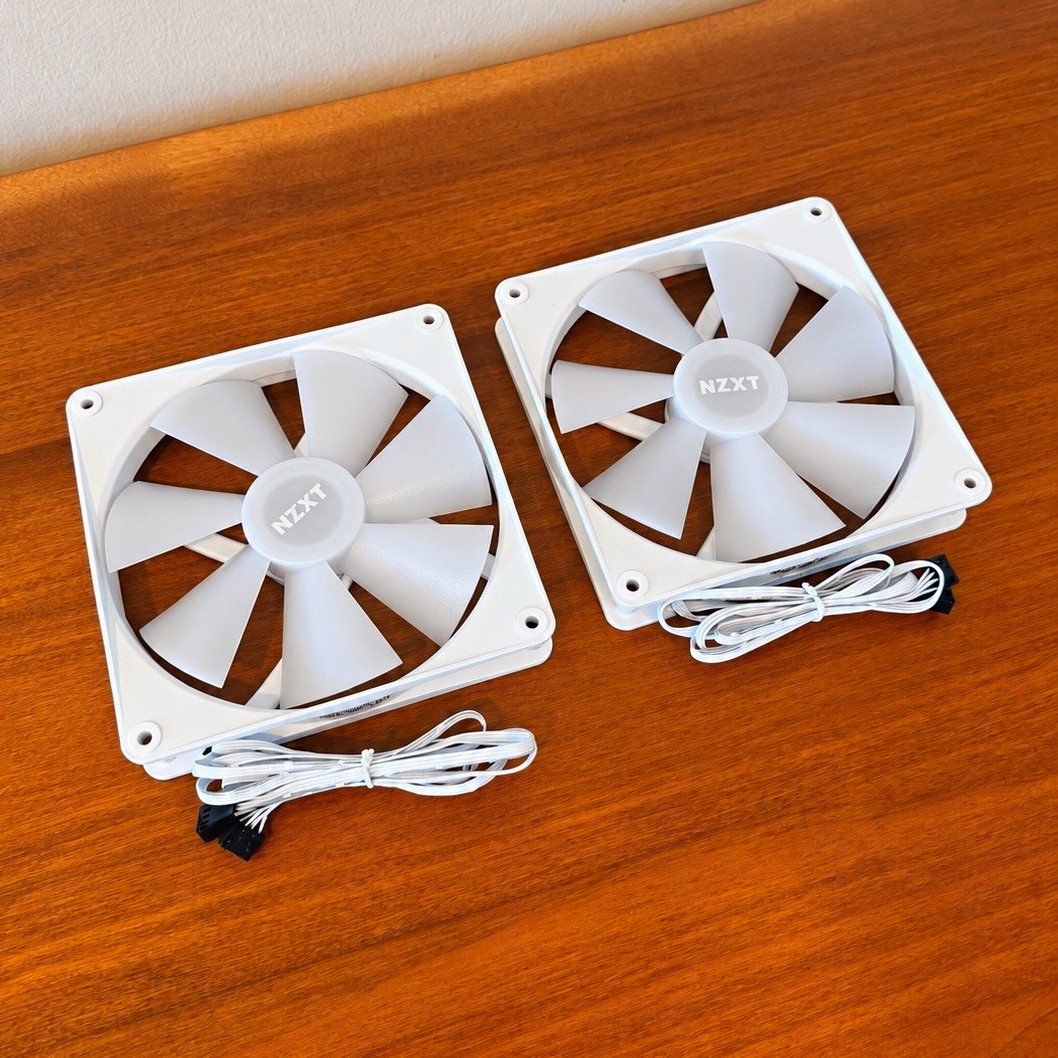 NZXT 140mm RGB Case Fans White – 2 Pack