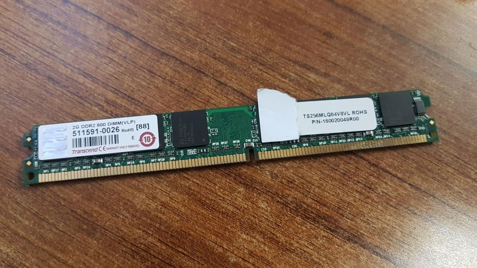 TRANSCEND TS256MLQ64V8VL 2GB DDR2 800 DIMM