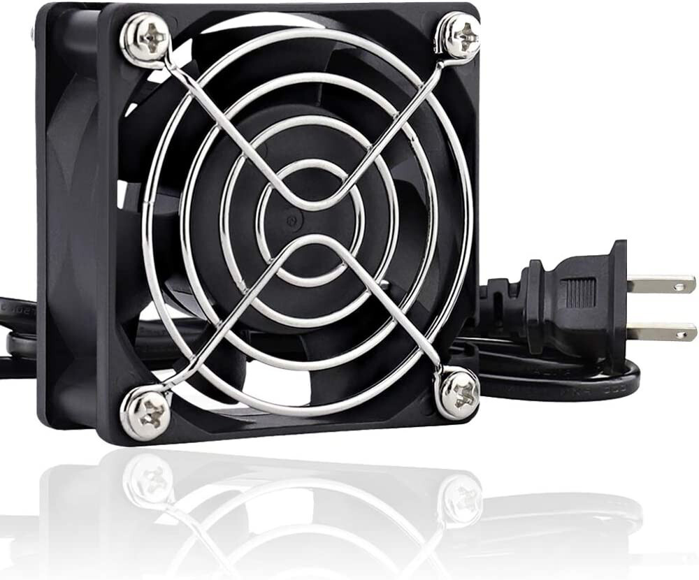Cooling Fan Dual Ball Bearings Ac Plug 110Volts Computers Accessories Power New