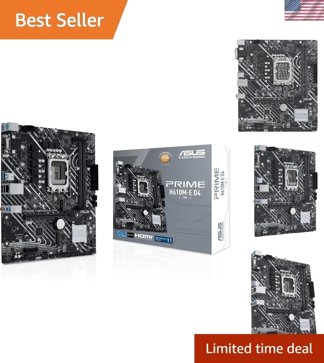 Advanced Prime H610M-E D4-CSM Motherboard - Enhanced Cooling & Fast Connectivity