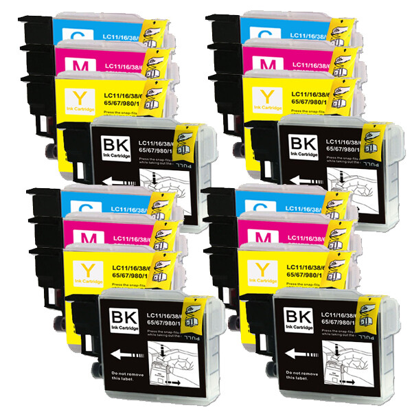 16P Printer Ink Set fits Brother LC61 MFC-J220 MFC-J265W MFC-J270W MFC-J410W