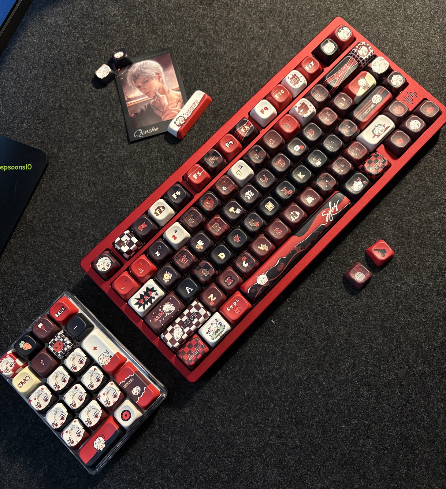 Love and Deepspace Sylus Keycaps PBT OEM 140 Keys for Cherry Mechanical KEYBOARD