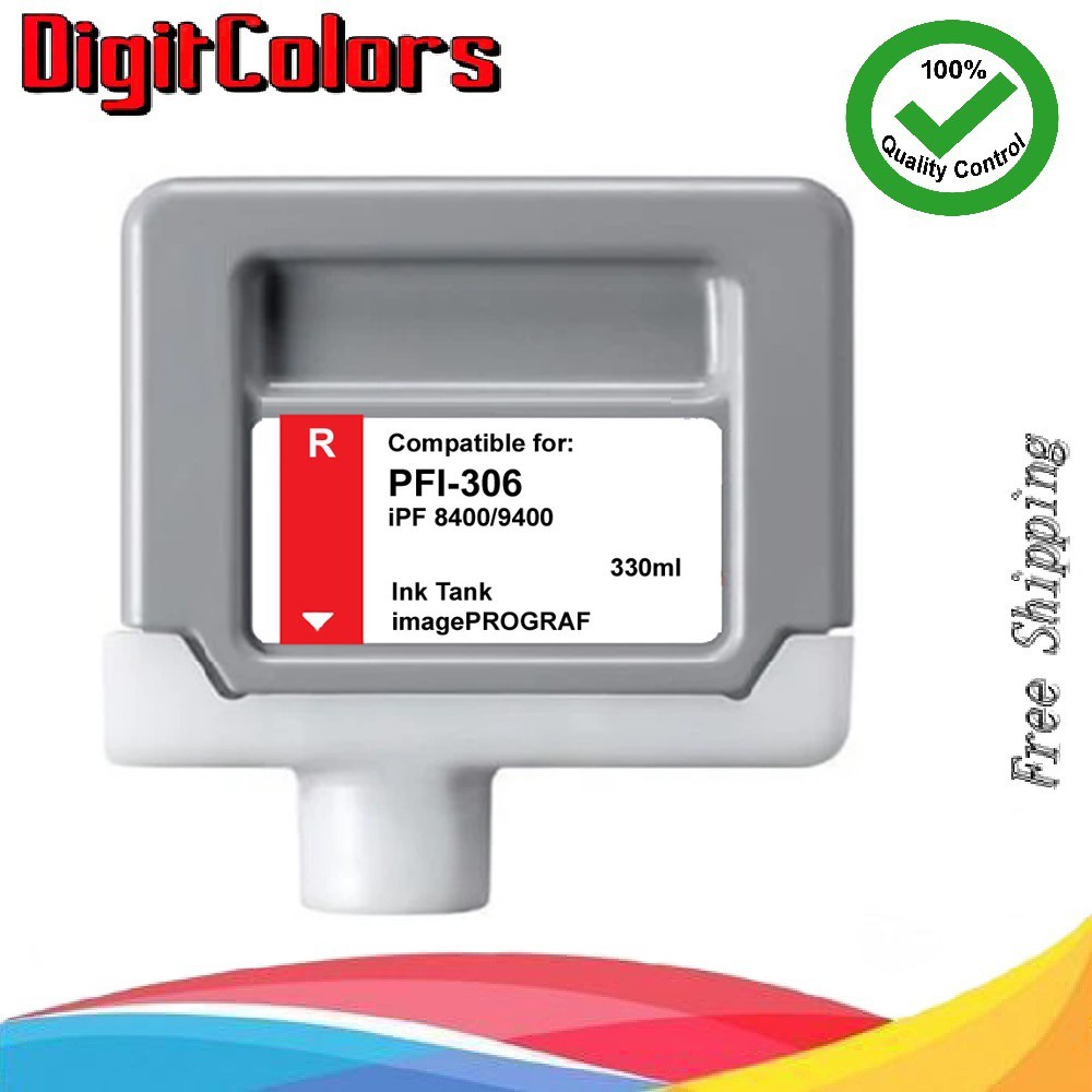 PFI-306 Red Ink Cartridge for Canon IPF 8400s 8400se 9400s 8400 9400 PFI306R