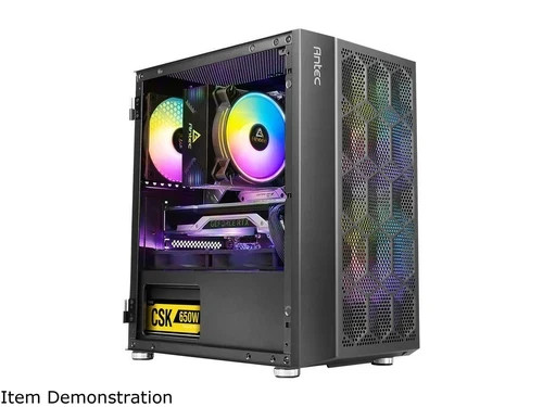 Antec NX200M Micro ATX Mini Tower PC Case with 120mm Rear Fan