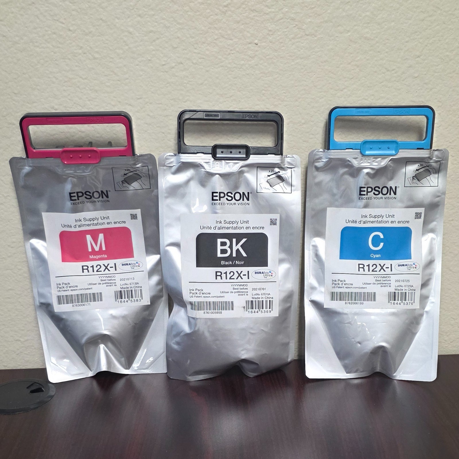 EPSON R12X-I Ink Supply Unit 3-Pack - Magenta, Black and Cyan
