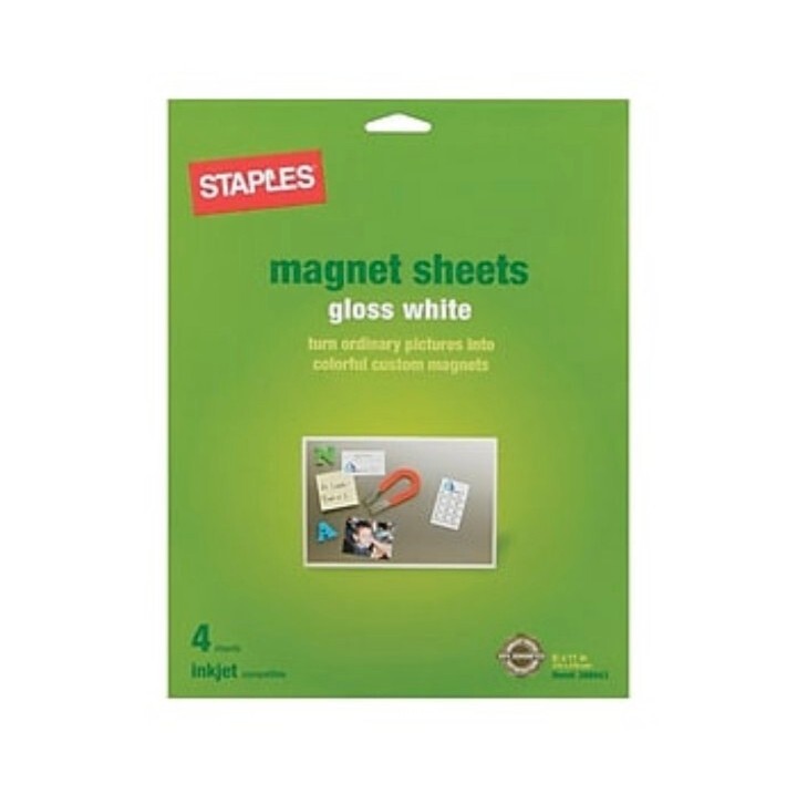 Staples Magnetic Glossy Photo Paper 8 1/2" x 11", 4 pack