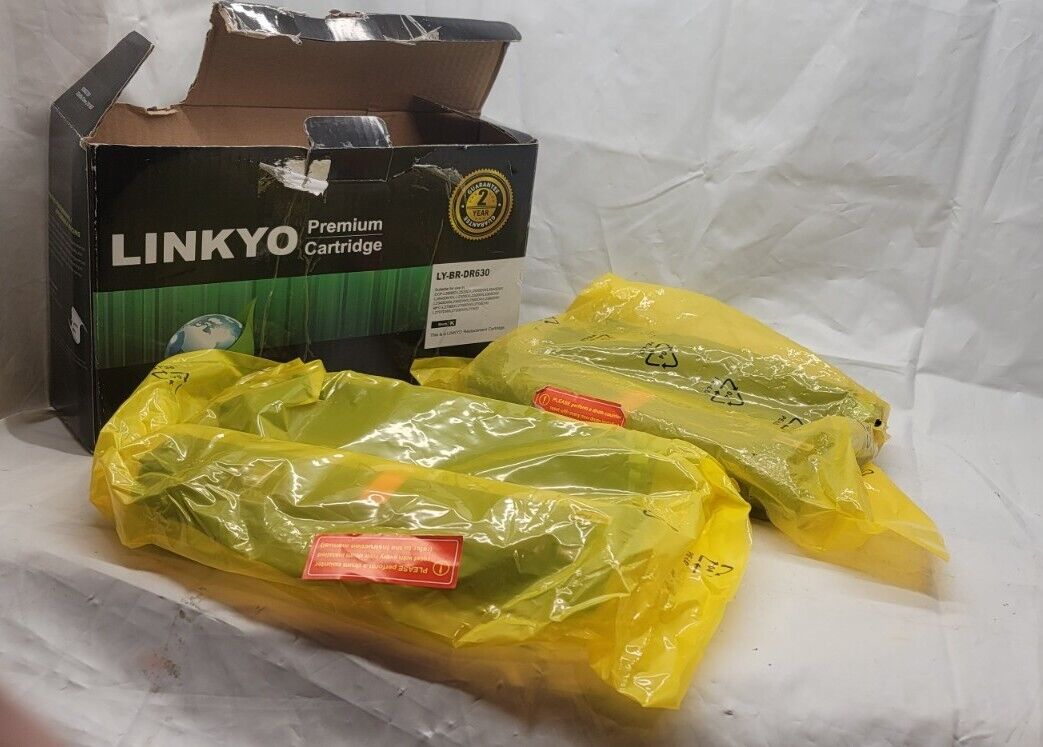 QTY of 2 - OPEN BOX - LINKYO - BROTHER DR-630 Toner Drum Unit - LY-BR-DR630