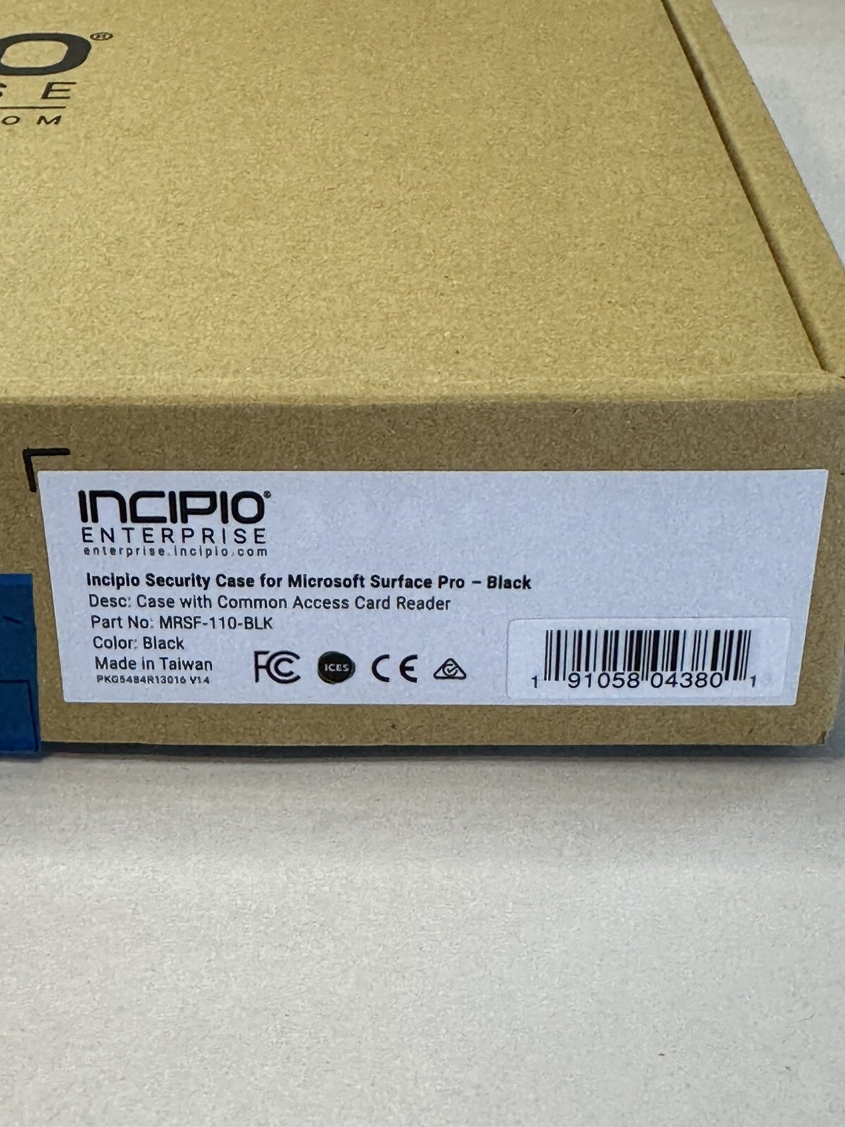 INCIPIO MRSF-110-BLK Microsoft Surface Pro Security Case Sealed 