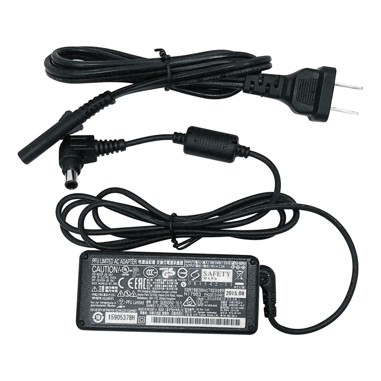 Genuine Fujitsu 40W AC Adapter PA03656-B005 ScanSnap Ix500 Scanner