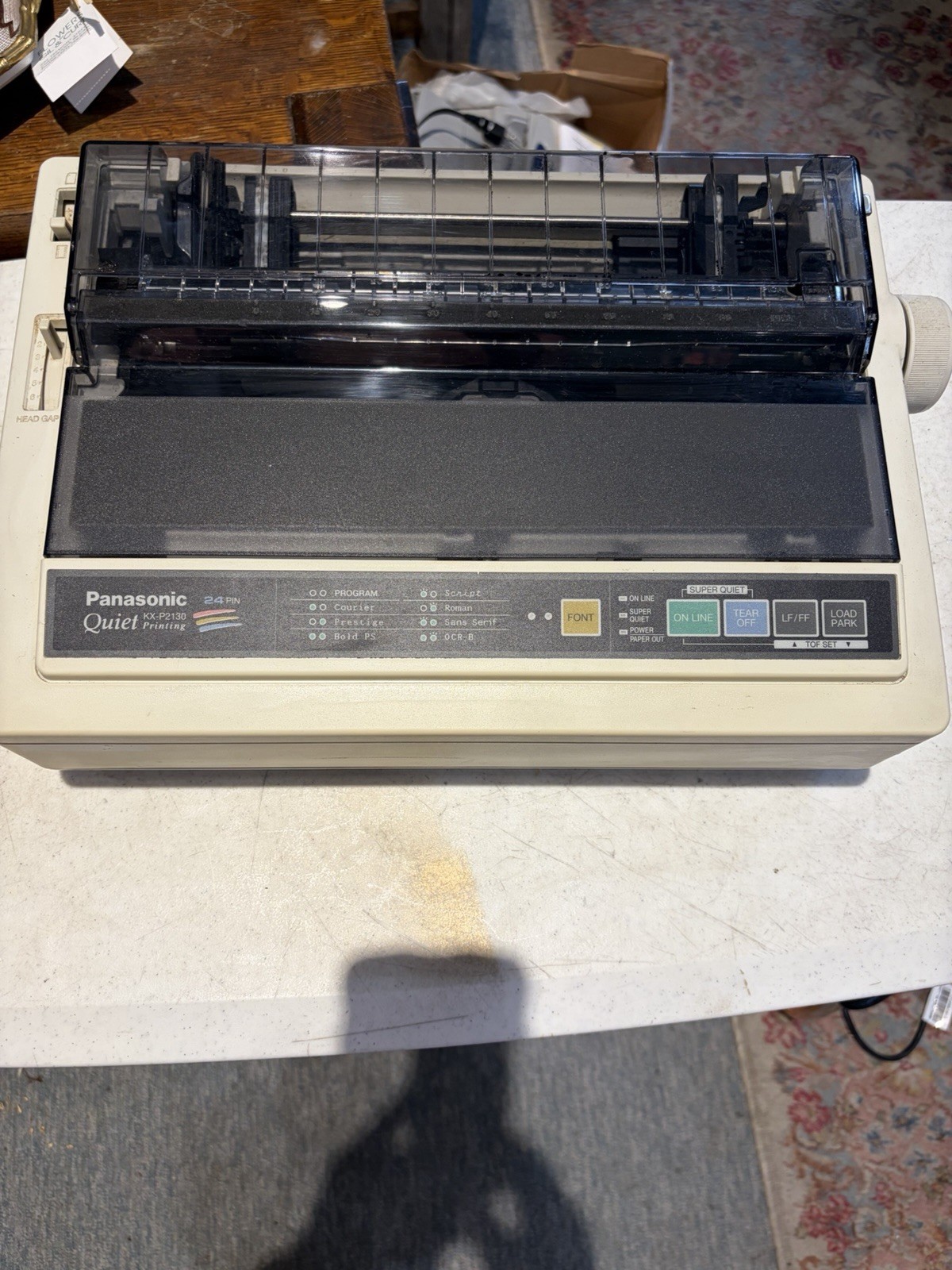 PANASONIC QUIET KX-P2130 24 Pin Matrix Dot Printer Power On Tested Only T5