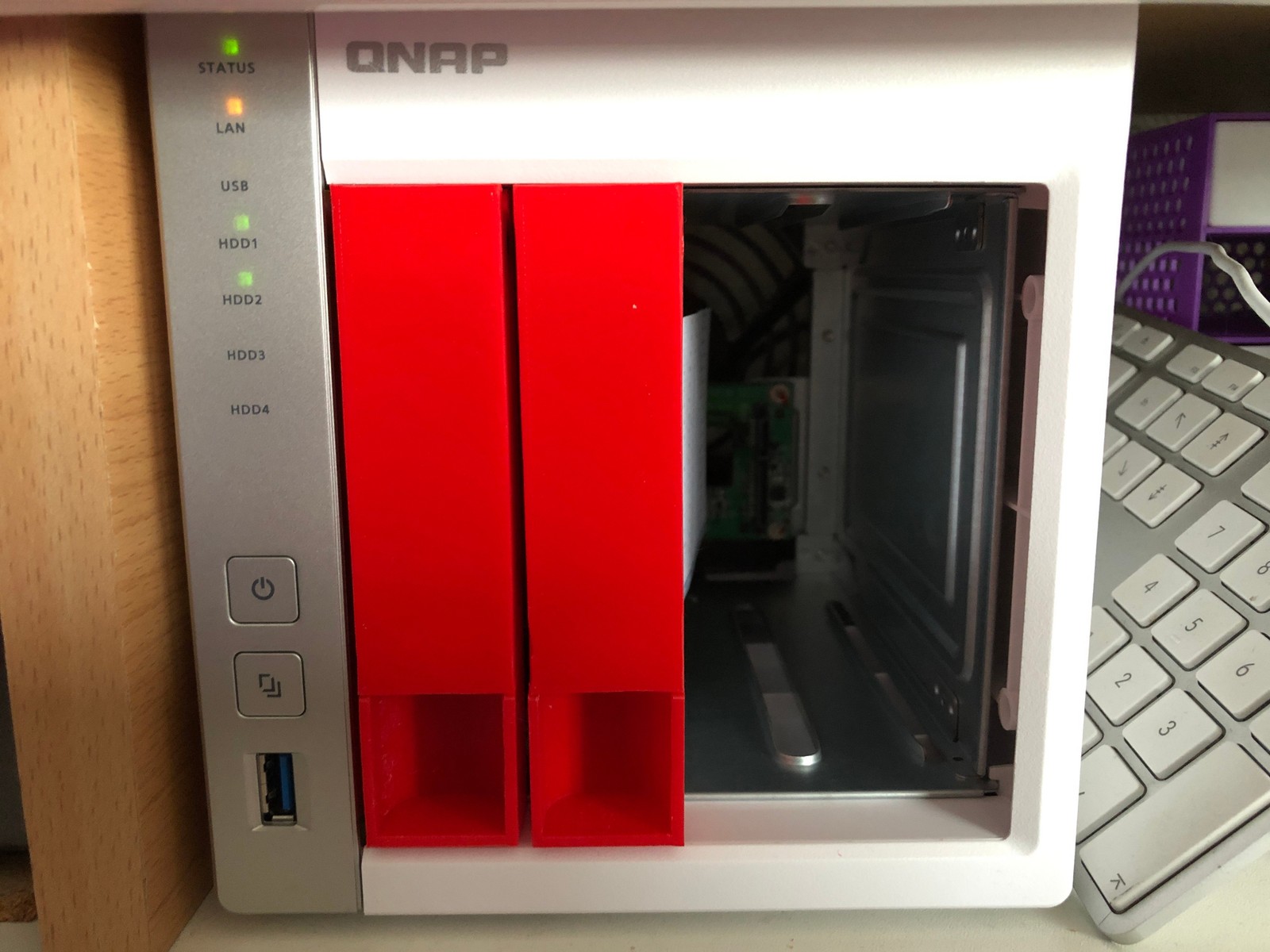 QNAP TS-431P HDD Tray 3D-Printed
