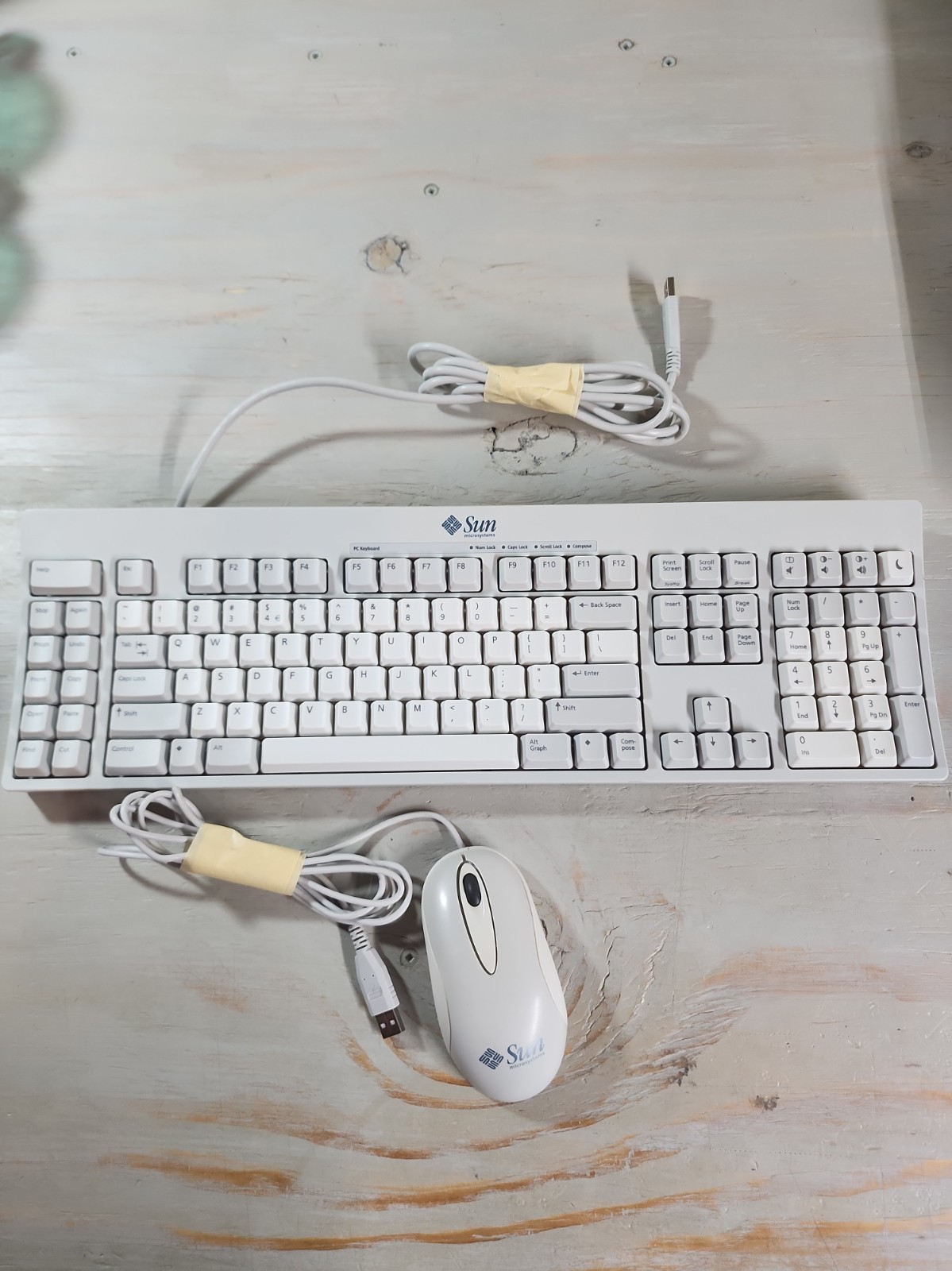 sun microsystems 320-1366-03 USB Wired Keyboard & Mouse 371-0788-01