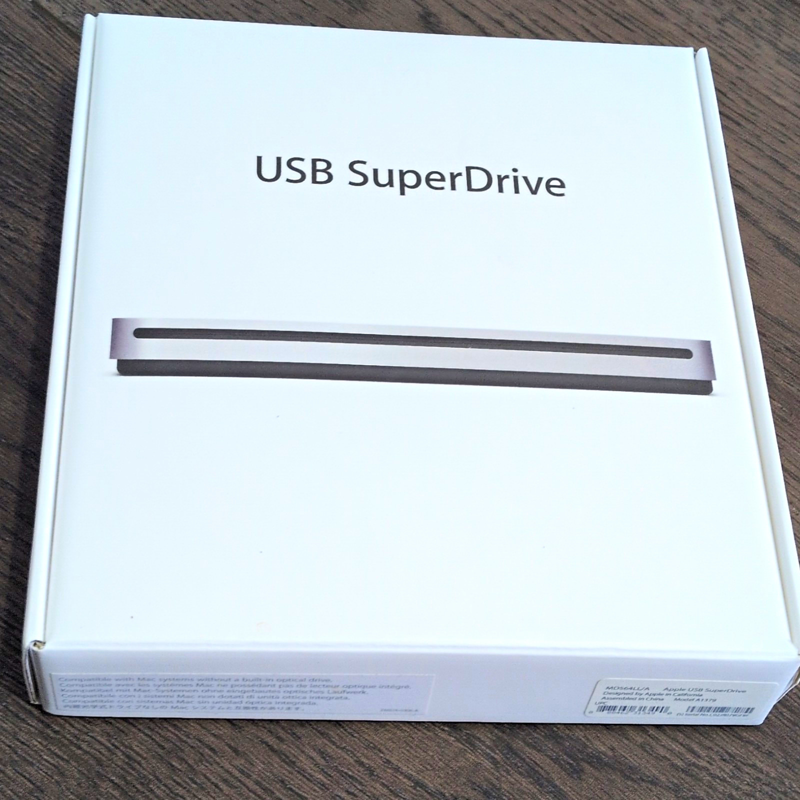 Apple USB SuperDrive External USB Optical Drive Silver MD564LL/A