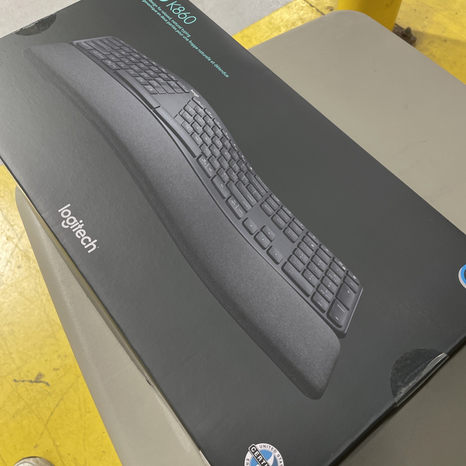 Brand New In Box Logitech ERGO K860 Wireless Split Ergonomic Keyboard