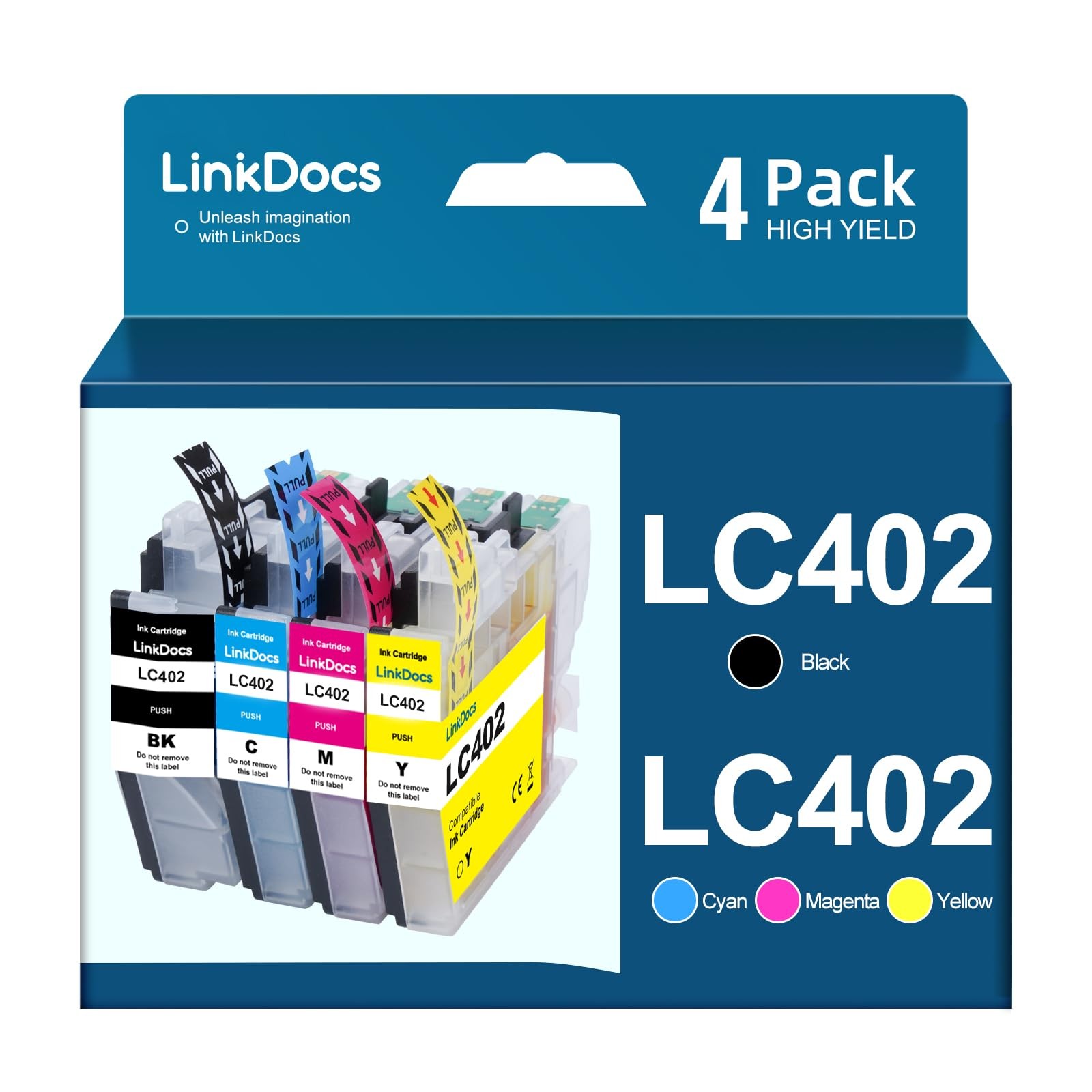 LC402 Ink Cartridges for Brother LC402XL - Used with Brother MFC J5340DW, J67...
