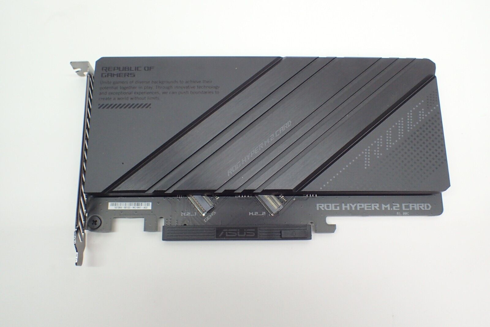 NEW ASUS ROG HYPER M.2 PCIe Card - Gen5 PCIe Ready (2 x M.2 Expansion)