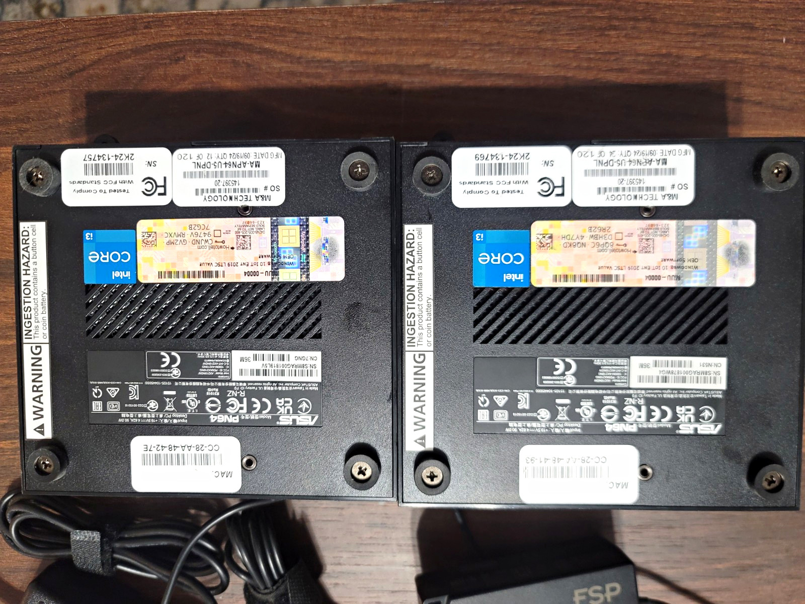 ASUS Lot of 2 Mini Pc Computer  Intel i3 windows 11