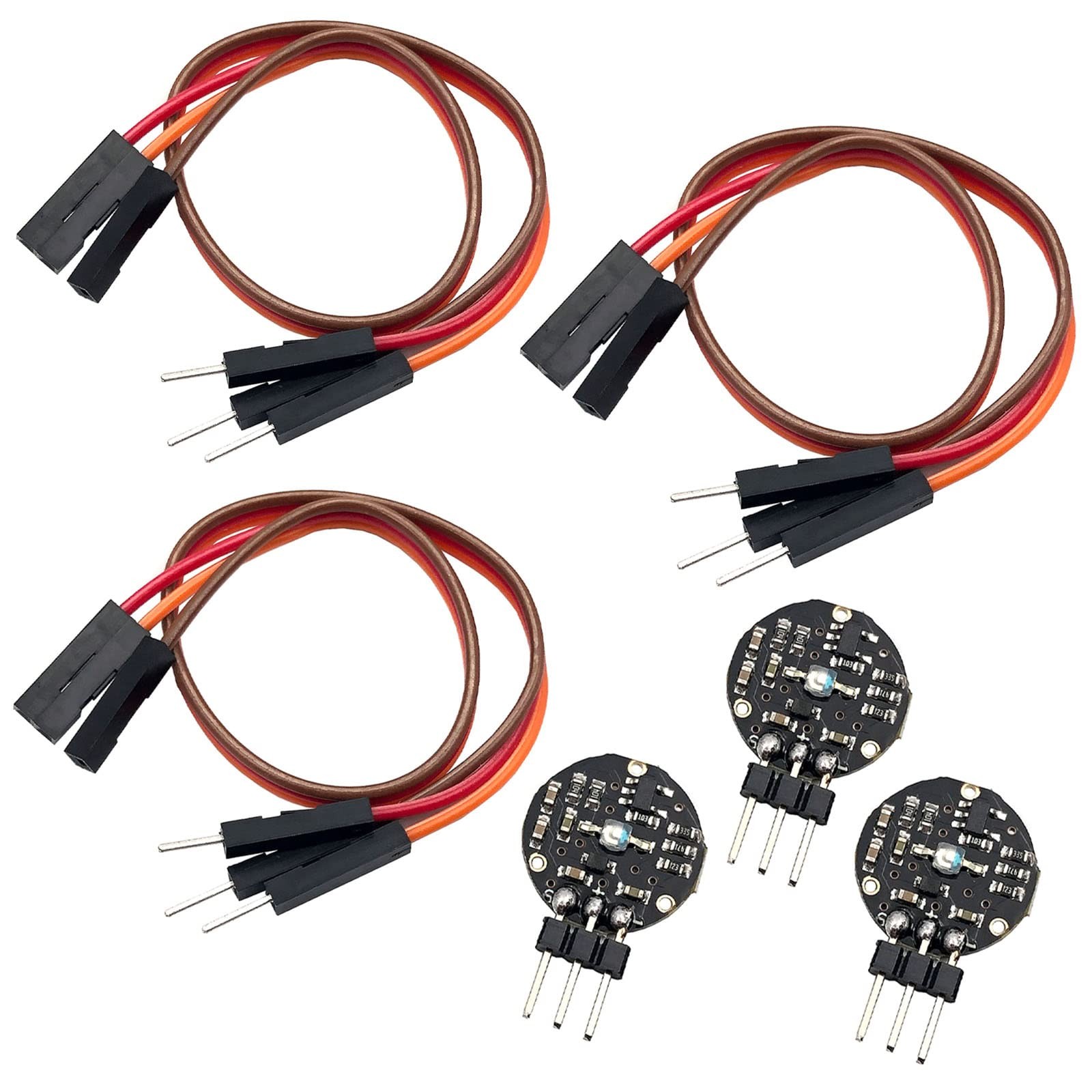 FainWan 3PCS Pulse Sensor Heart Rate Sensor Monitor Pulse Sensor Compatible w...