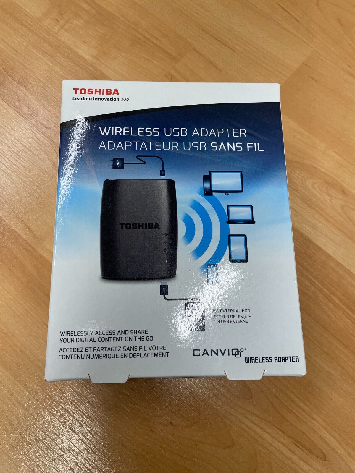 Original Toshiba Canvio Wireless Adapter for External Hard Drives HDWW100XKWF1