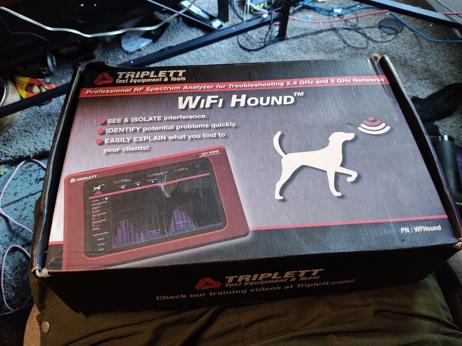 Triplett WiFi Hound 2.4 & 5 GHz Spectrum Analyzing Tester **Open Box**