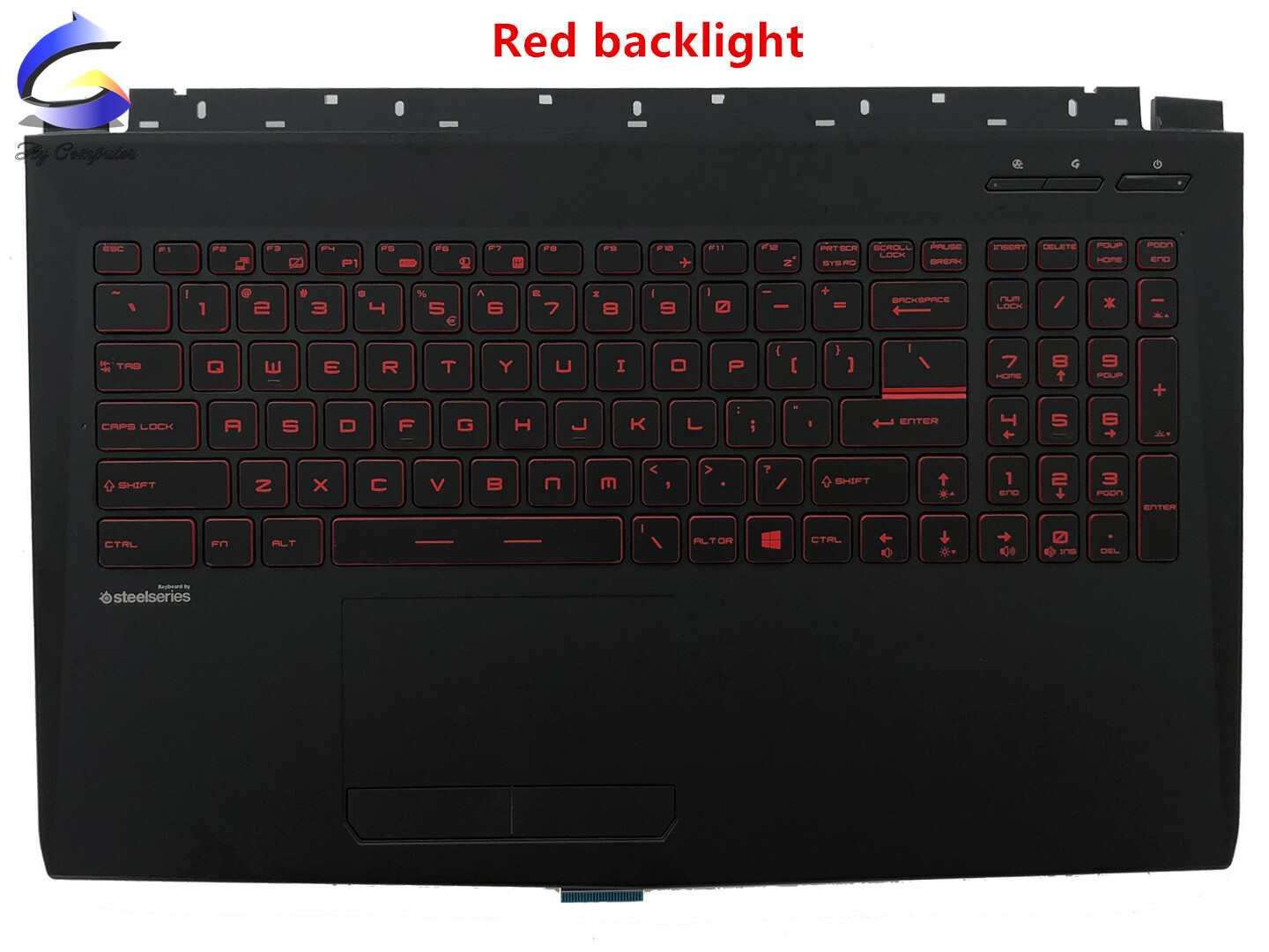 New For MSI GL62 GL62M GL62VR Upper Case Palmrest Cover Keyboard Red Backlight