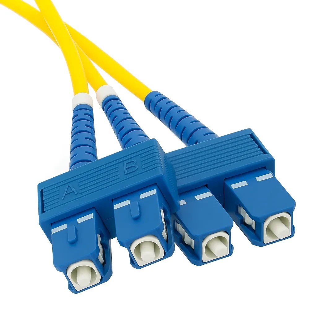 SC/UPC to SC/UPC OS2 Singlemode Duplex Fiber Patch Cable 1m-25m