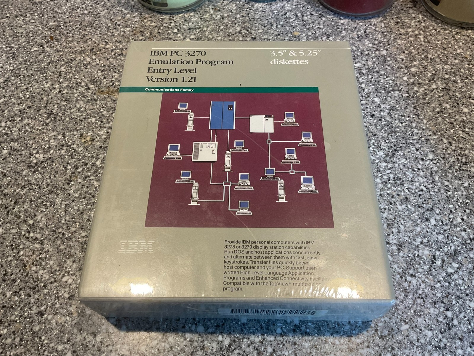 Vintage IBM PC 3270 Emulatiobn Program  V1.21  for PC on 5.25 & 3.5" disk