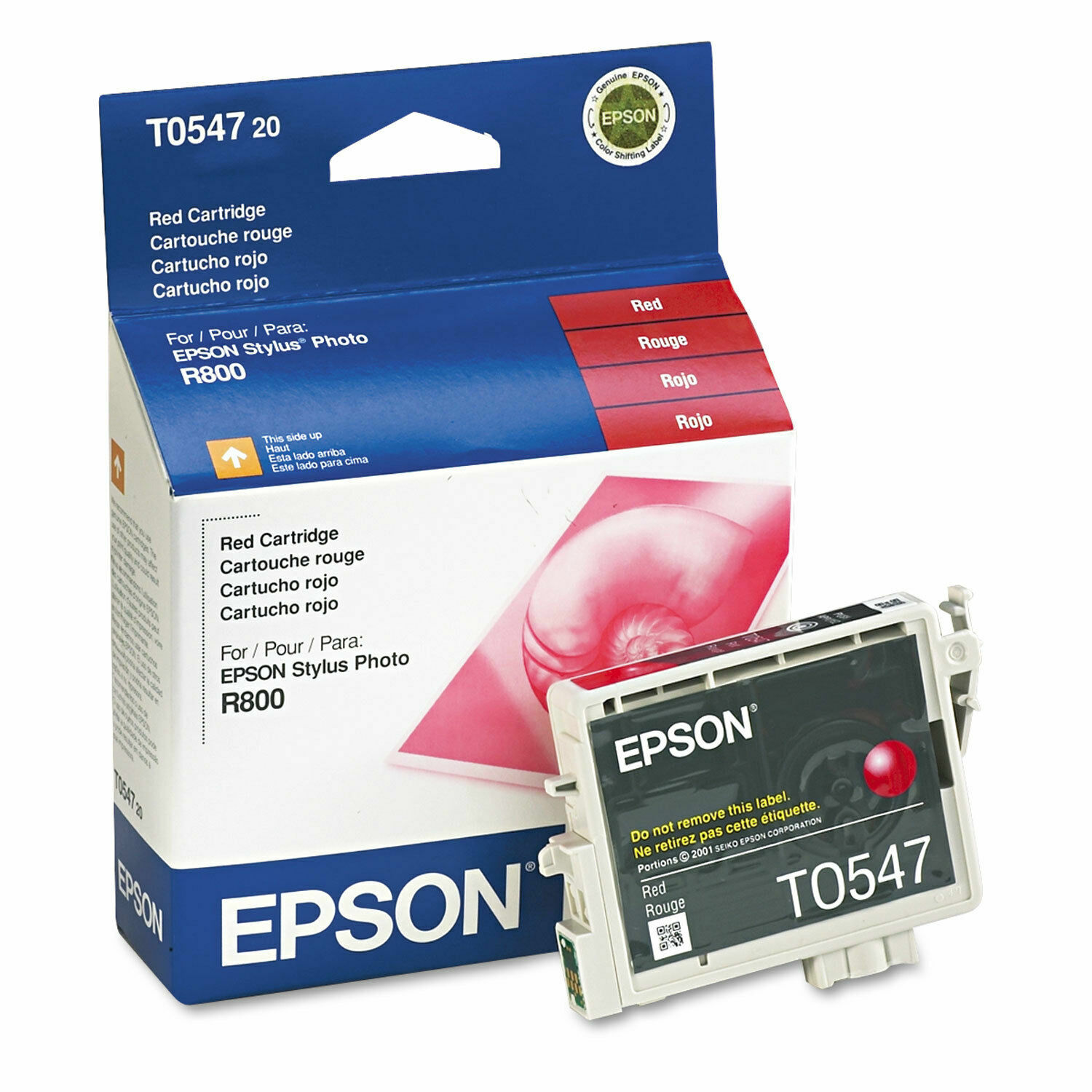 NEW Epson T054720 (54) Ink Red for R800, R1800