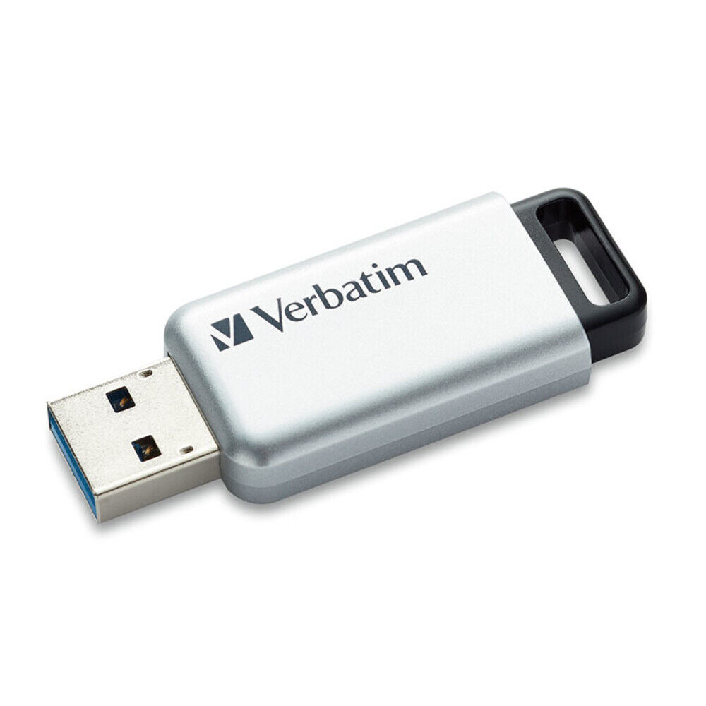 Verbatim 70057 Store 'n' Go Secure Pro USB Flash Drive AES 256 Encryption 128